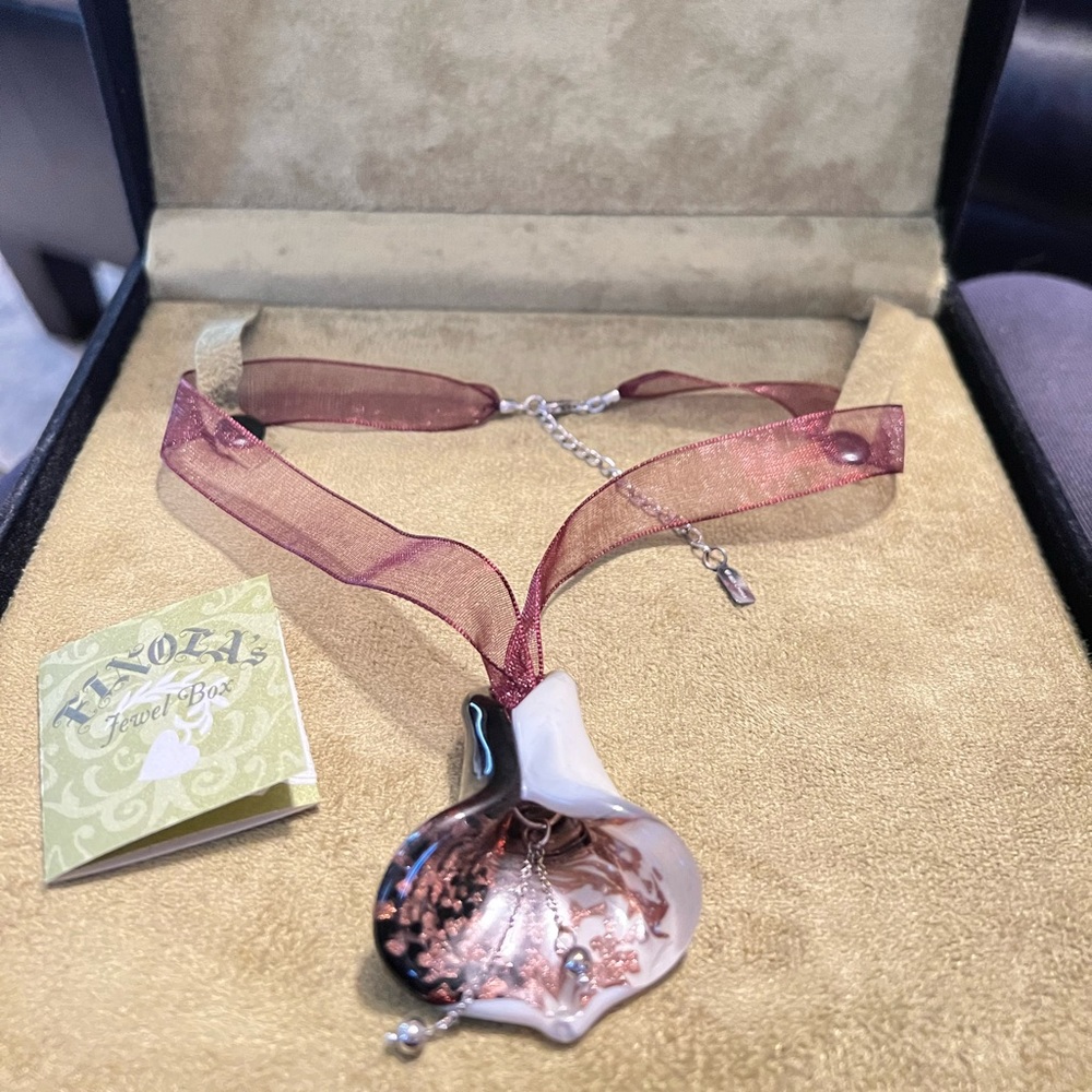 Glass Flower Necklace